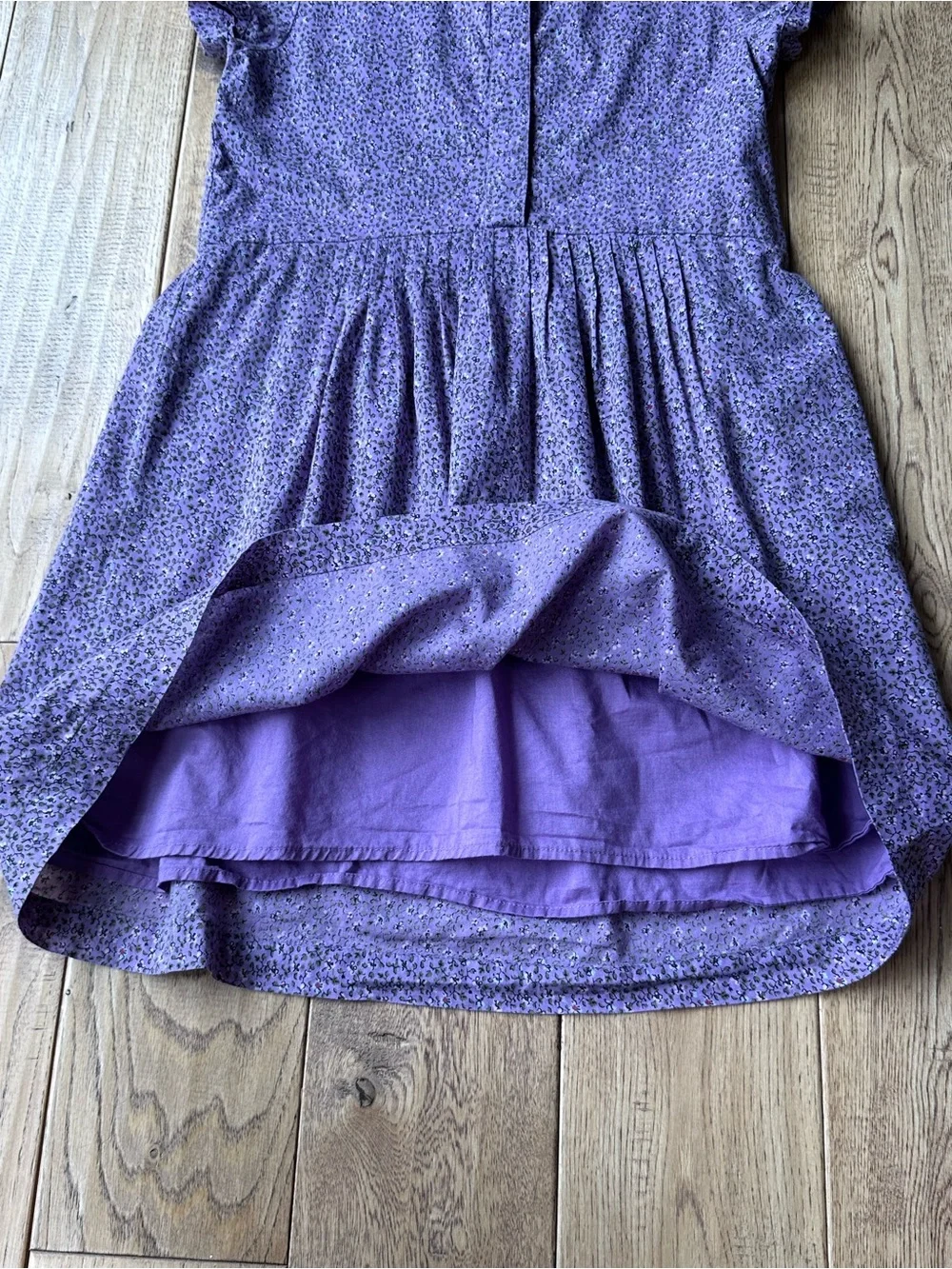 Gap Kids Purple Floral Short Sleeve Dress size Medium 8